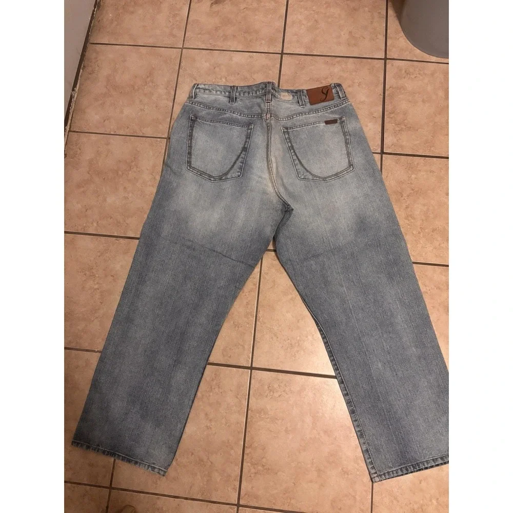 Sean John Men's Jeans Blue, Baggy, Early 2000s Vintage Size 38x32